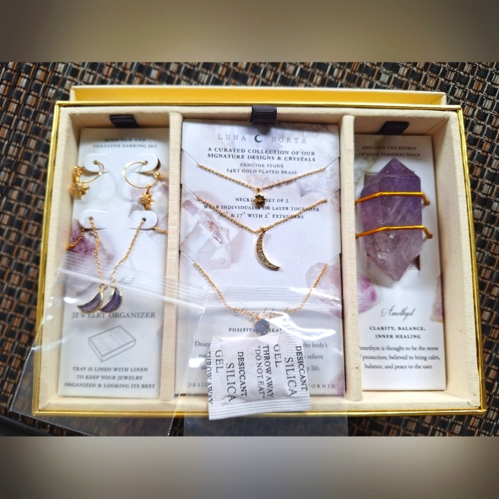 NEW Luna Norte Signature Design Collection and Crystal Amethyst set